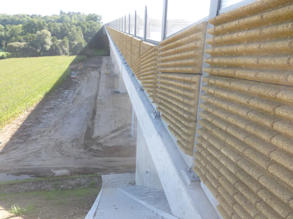 Protihlukové stěny PHONOBLOC® – A94 Německo, Buch am Buchrain (fotografie 5)