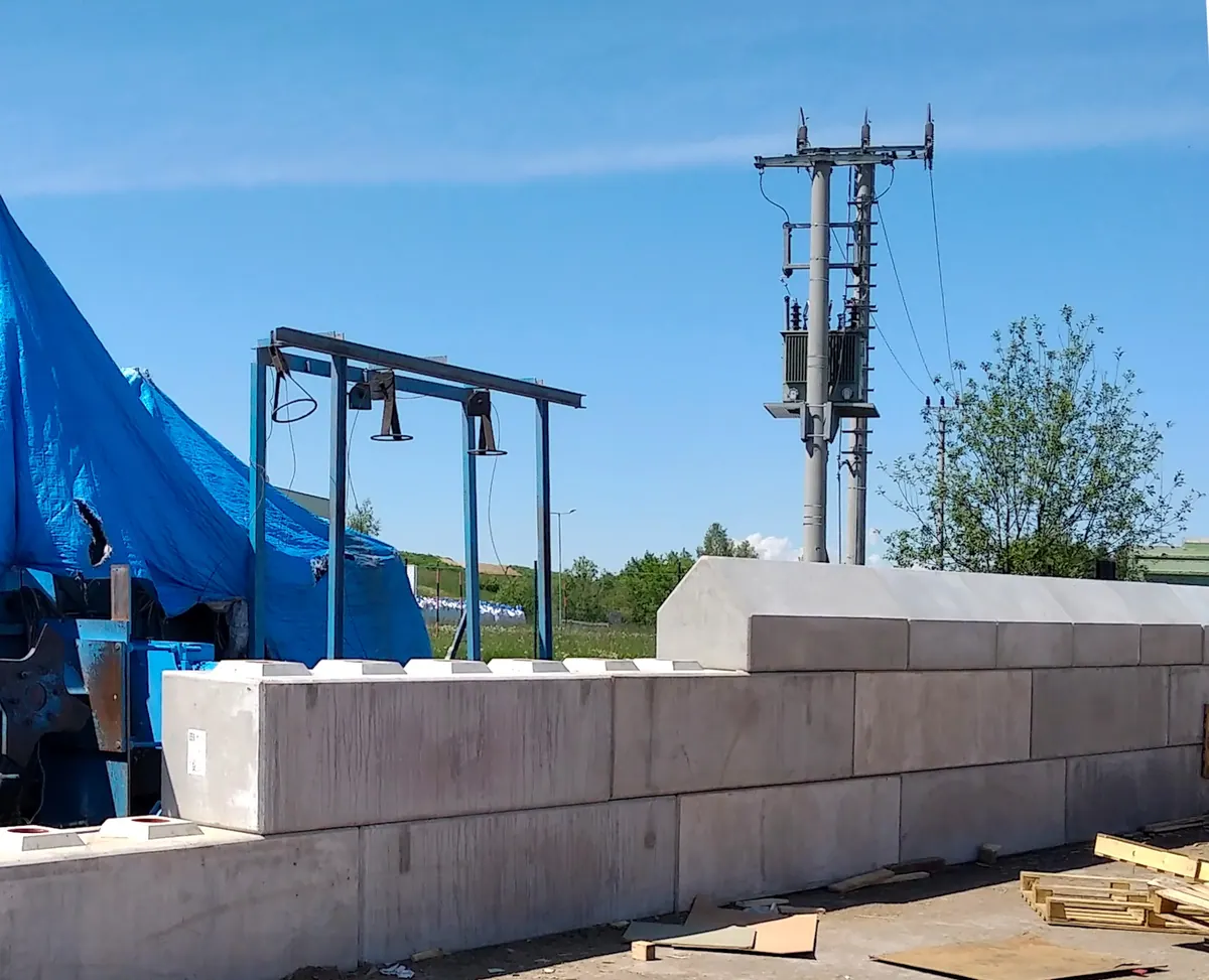 Marius Pedersen – stěna z bloků QuickBloc®